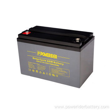 12v 100ah deep cycle lead-acid agm battery